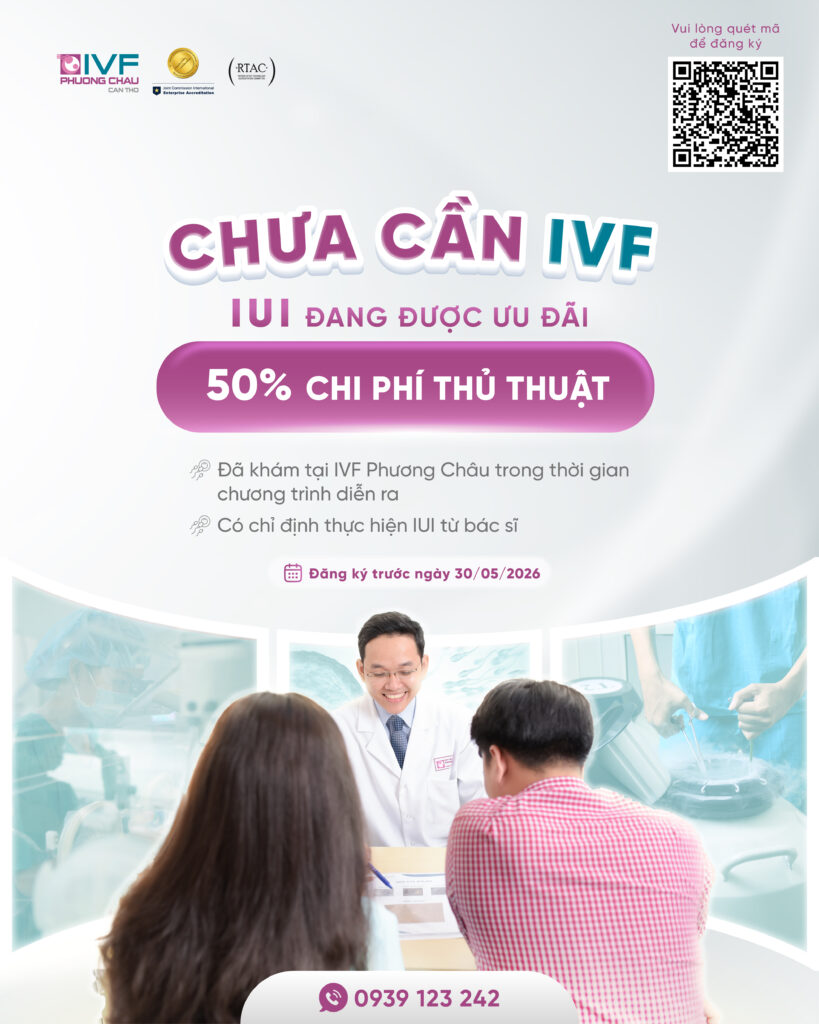IUI – giải pháp hỗ trợ sinh sản nhẹ nhàng, ít xâm lấn. Ưu đãi 2.000.000 VNĐ giúp tăng cơ hội thụ thai với chi phí tối ưu.